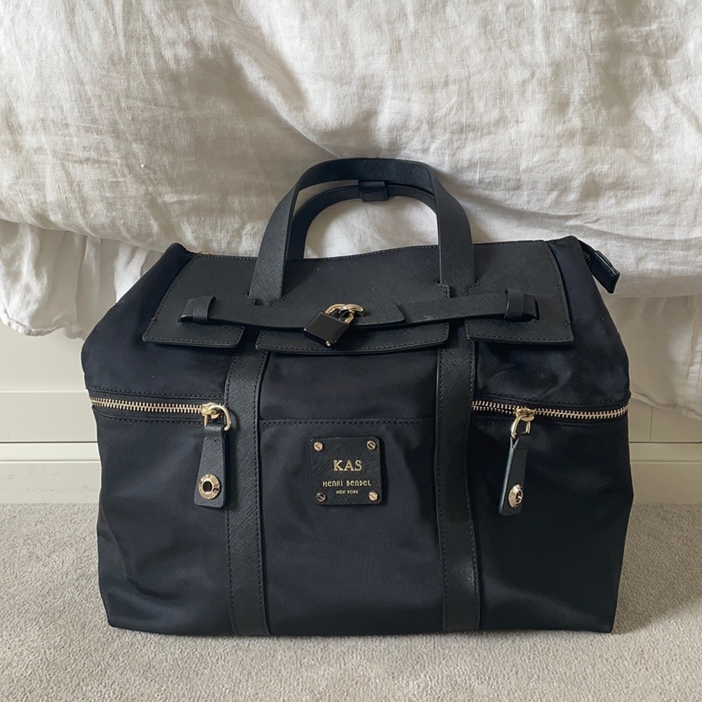Henri Bendel backpack (with initials)